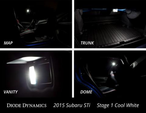 2015-2019 Subaru WRX Interior Light Kit Stage 1 Red Diode Dynamics