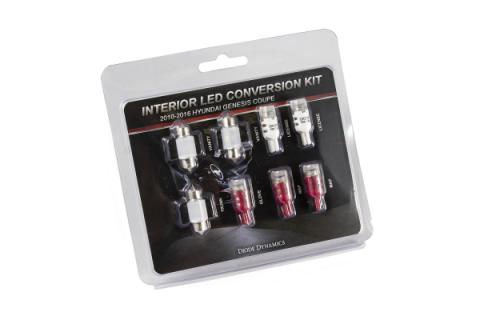 2010-2016 Hyundai Genesis Coupe Interior Kit Stage 2 Red Diode Dynamics