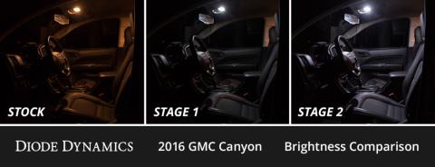 Interior LED Kit for 2015-2022 GMC Canyon, Cool White Stage 1 Diode Dynamics