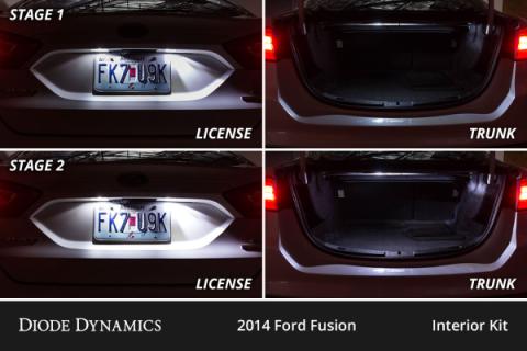 Interior LED Kit for 2013-2020 Ford Fusion, Cool White Stage 1 Diode Dynamics