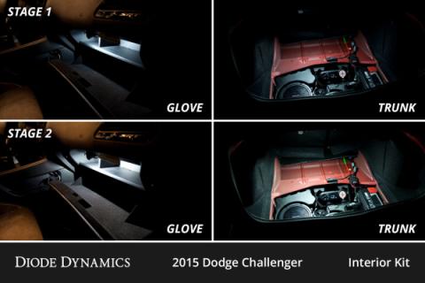 Interior LED Kit for 2015-2023 Dodge Challenger, Cool White Stage 2 Diode Dynamics