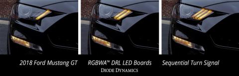 RGBWA DRL LED Boards for 2018-2023 EU/AU Ford Mustang