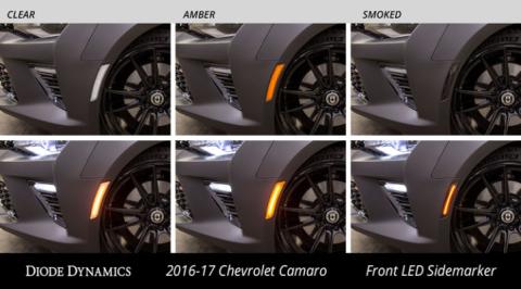 LED Sidemarkers for 2016-2021 Chevrolet Camaro, Clear (set)