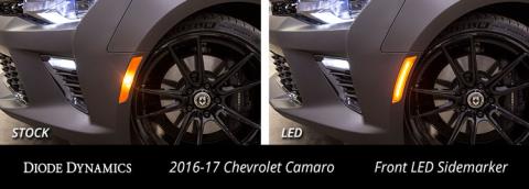 LED Sidemarkers for 2016-2021 Chevrolet Camaro, Clear (set)