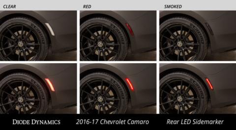 LED Sidemarkers for 2016-2021 Chevrolet Camaro, Smoked (set)