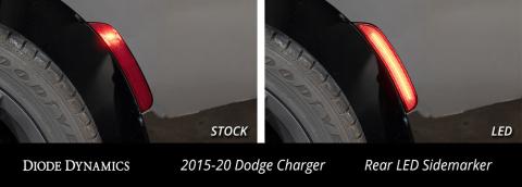 LED Sidemarkers for 2015-2021 Dodge Charger, Clear (set)