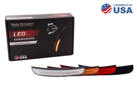 LED Sidemarkers for 2015-2021 Dodge Charger, Clear (set)