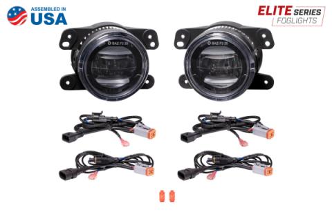 Elite Series Type M Fog Lamps, White Pair Diode Dynamics