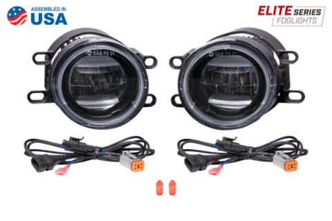 Elite Series Fog Lamps for 2010-2012 Lexus HS250h Pair Yellow 3000K Diode Dynamics