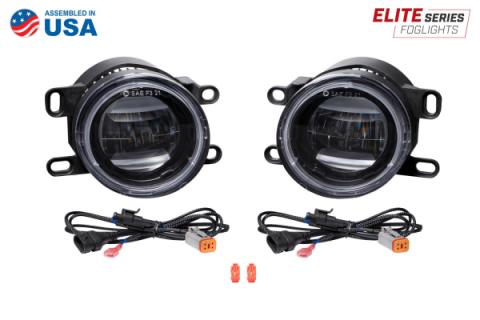 Elite Series Fog Lamps for 2012-2014 Lexus IS250C A/T Convertible Pair Cool White 6000K Diode Dynamics