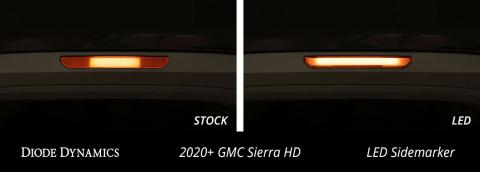 LED Sequential Sidemarkers for 20-21 Sierra 2500/3500 HD Clear Set Diode Dynamics
