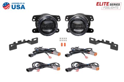 Elite Series Type MR Fog Lamps, White Pair Diode Dynamics