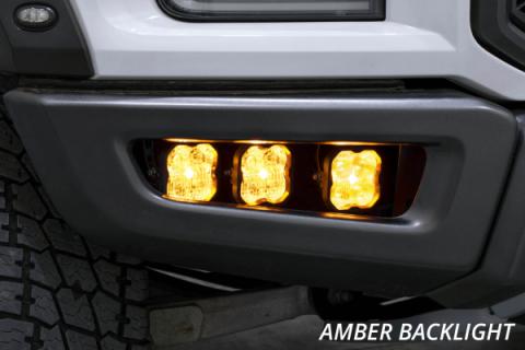 SS3 LED Fog Light Kit for 2017-2020 Ford Raptor Yellow Pro Diode Dynamics