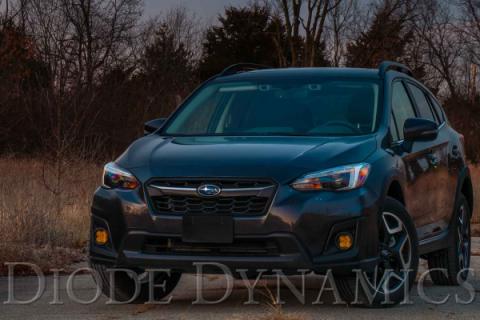 SS3 LED Fog Light Kit for 2016-2021 Subaru Crosstrek Yellow SAE Fog Pro w/ Backlight Diode Dynamics