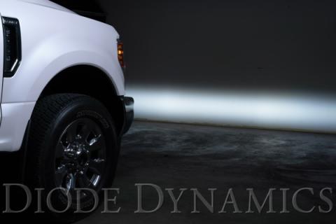 SS3 LED Fog Light Kit for 2017-2021 Ford Super Duty Yellow SAE Fog Sport w/ Backlight Diode Dynamics