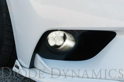 SS3 LED Fog Light Kit for 2012-2014 Lexus IS250C A/T Convertible, White SAE Fog Sport with Backlight