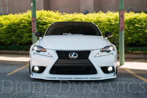 SS3 LED Fog Light Kit for 2012-2014 Lexus IS250C A/T Convertible, White SAE Fog Pro with Backlight