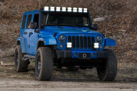 Stage Series Windshield Bracket Kit for 2007-2018 Jeep JK Wrangler Diode Dynamics