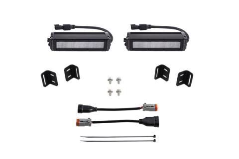 SS6 LED Fog Light Kit for 2022 Toyota Tundra White Wide Diode Dymanics