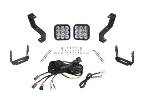 SS5 Bumper LED Pod Light Kit for 2019-Present Ram, Sport White Driving Diode Dynamics