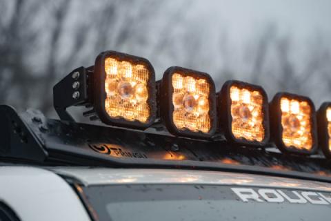 SS5 7-Pod CrossLink Mounting Kit for Prinsu/Sherpa Roof Racks, Pro White Driving Diode Dynamics