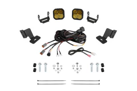 Stage Series Ditch Light Kit for 2019-2024 Honda Talon, SS3 Pro Yellow Combo