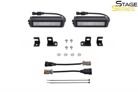 SS6 LED Fog Light Kit for 2024-Present Toyota Tacoma, Amber Wide Diode Dynamics