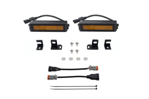 SS6 LED Fog Light Kit for 2024-Present Toyota Tacoma, Amber Wide Diode Dynamics