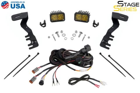 Stage Series 2 Inch LED Ditch Light Kit for 2024-Present Toyota Tacoma, Pro White Combo Diode Dynamics