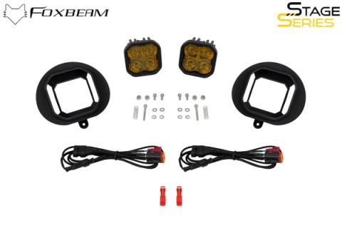 SS3 SAE/DOT Type DR Fog Light Kit Cool White (6000K) Max (38.5 watts) White SAE Fog Diode Dynamics