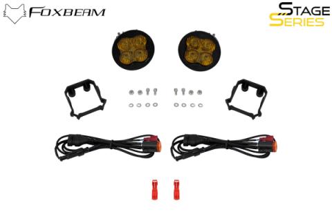 SS3 SAE/DOT Type Forester Fog Light Kit Yellow (3000K) Pro (36 watts) Yellow SAE Fog Diode Dynamics
