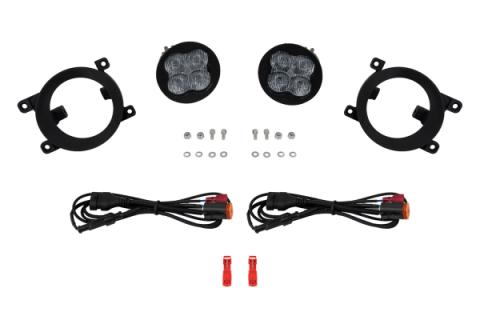 SS3 SAE/DOT Type Rav4 Fog Light Kit Cool White (6000K) Pro (36 watts) White SAE Fog Diode Dynamics