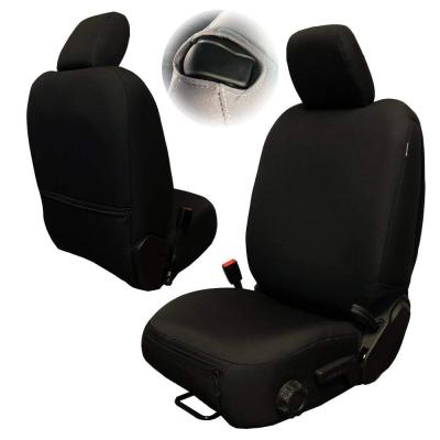 Jeep JL Front Seat Covers Base Line Performance 2 DR Only 18-Present Wrangler JL Black Pair Bartact