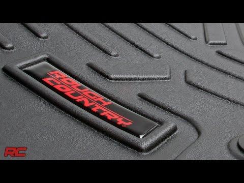 Floor Mats Front 14-18 Jeep Wrangler JK 4WD Rough Country