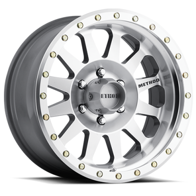 Aluminum Wheels 18x9 Double Standard MR304 Bolt Pattern 6 On 139.7 Offset -12 Lip Size 3.86 Machined SL Clear Coat Method