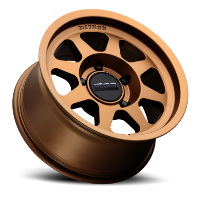 Aluminum Wheels 17x9 Bead Grip MR701 Bolt Pattern 5 On 127 Offset -12 Lip Size 1.97 Method Bronze BRZ Method