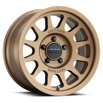 Aluminum Wheels 15x7 Bead Grip MR703 Bolt Pattern 5 On 100 Offset 15 Lip Size 1.18 Method Bronze BRZ Method