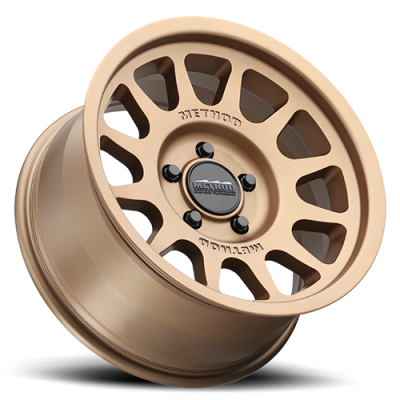 Aluminum Wheels 17x7.5 Bead Grip MR703 Bolt Pattern 5 On 130 Offset 50 Lip Size 0.87 Method Bronze BRZ Method