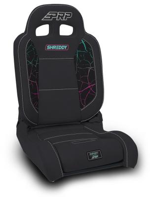 Shreddy Edition EnduroDaily Reclining Suspension Seat Cracked Black Passenger PRP Seats