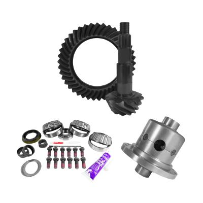 11.5 inch AAM 3.73 Rear Ring and Pinion Install Kit Positraction 4.375 inch OD Pinion Bearing Yukon Gear &amp; Axle