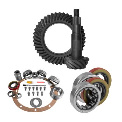 8.2 inch GM 3.55 Rear Ring and Pinion Install Kit 2.25 inch OD Axle Bearings and Seals Yukon Gear &amp; Axle