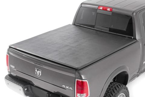 Soft Tri-Fold Bed Cover 6 Foot 4 Inch Bed Ram 1500/2500/3500 2WD/4WD (2010-2025 &amp; Classic) Rough Country