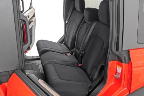 Seat Covers Bucket Seats W/Fold Down RR Armrest FR &amp; RR 4DR Ford Bronco (21-25) Rough Country