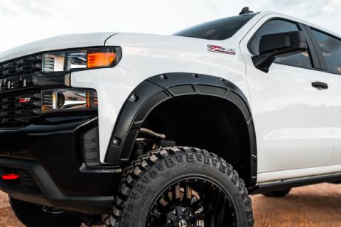 Fender Flares Defender G1K Deep Ocean Blue Chevy Silverado 1500 (19-26) Rough Country