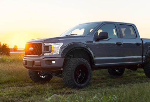 Fender Flares Defender UH Tuxedo Black Metallic Ford F-150 (15-20) Rough Country