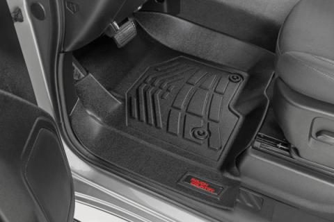 Floor Mats FR Bucket Crew Silverado/Sierra 1500/2500HD/3500HD (19-26) Rough Country