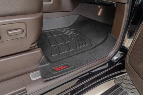 Floor Mats FR Bucket Crew Silverado/Sierra 1500/2500HD/3500HD (19-26) Rough Country