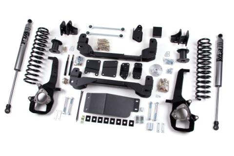 12 Dodge RAM 1500 6 Inch Front 5 Inch Rear Lift Kit Fox Adventure Shocks Zone Offroad