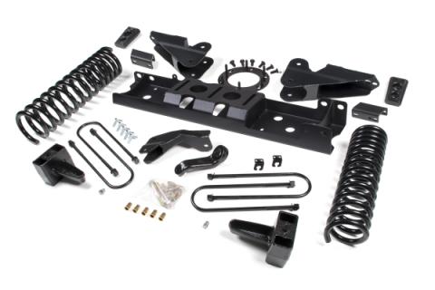 19-24 RAM 3500 4.5 Inch Radius Arm Bracket 3 Inch Rear Block With Overload Diesel 8-Bolt T-Case Fox Adventure Shocks Zone Offroad