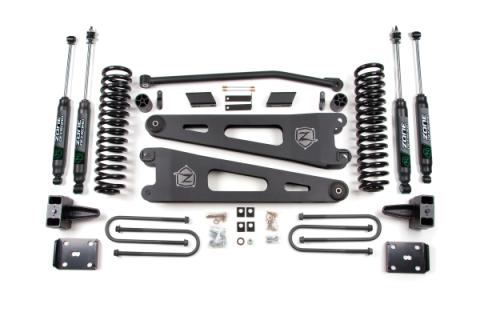 11-12 Ford F-250/F-350 Super Duty 4 Inch Radius Arm Lift Kit Diesel With Nitro Shocks Zone Offroad